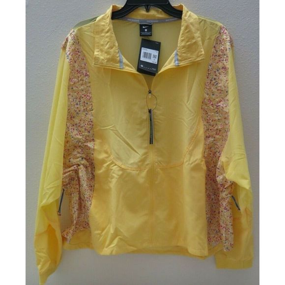 Nike CU8416-795 Women's Sz 1X Yellow Icon Clash Lightweight Packable Jacket $90+ - Picture 6 of 10